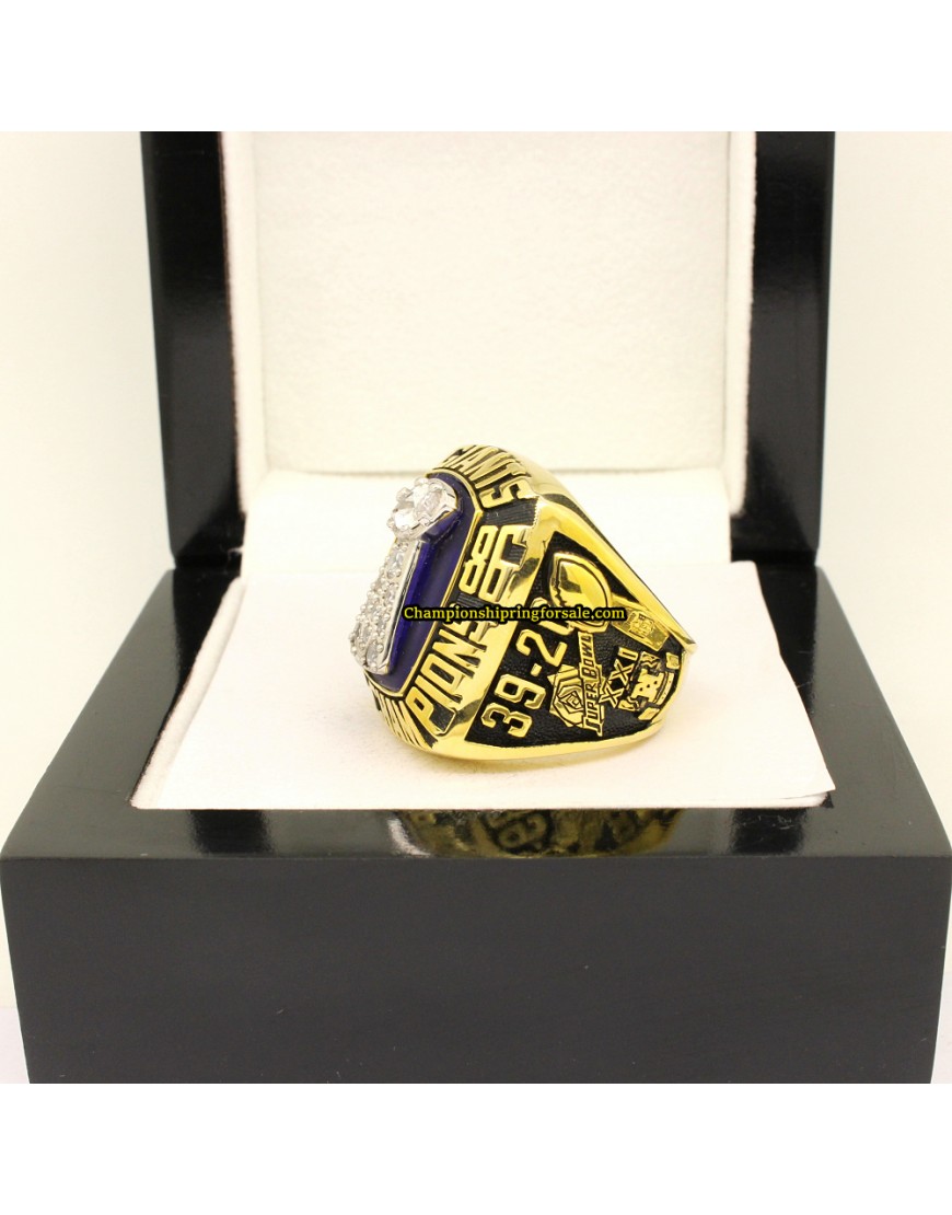 1986 Nfl New York Giants Xxi Super Bowl Football Championship Ring